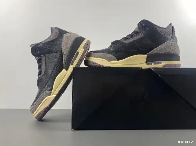 Rep x FZ4811-001 Air 3 Ma A Maniere Jordan Black 0523